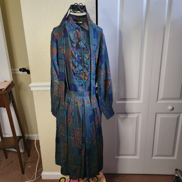 Saint Laurent top & skirt size & scarf - Picture 1 of 16